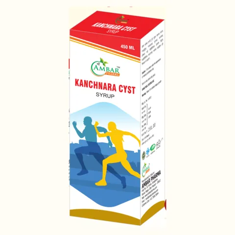 KANCHNARA CYST SYRUP — Ayurvedic syrup by Ambar Pharma. Pack: 450 ml.
